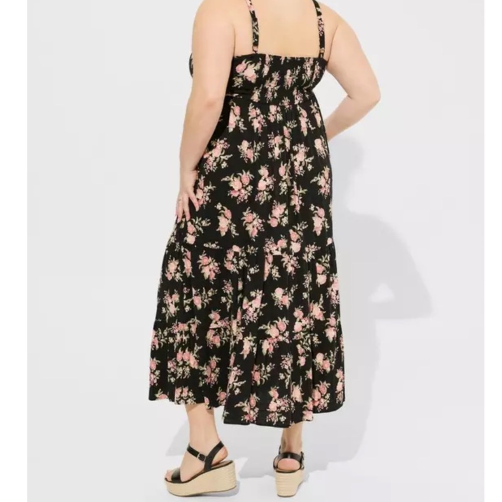 TORRID Maxi Dress with Lace-Up Neckline - Picture 2 of 8